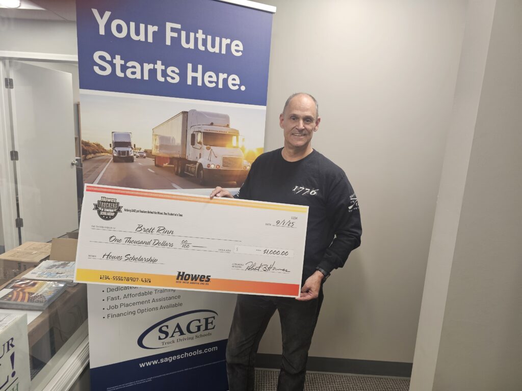 After an unexpected layoff, Brett discovered a fresh start in trucking, finding purpose and opportunity through Sage and a scholarship
